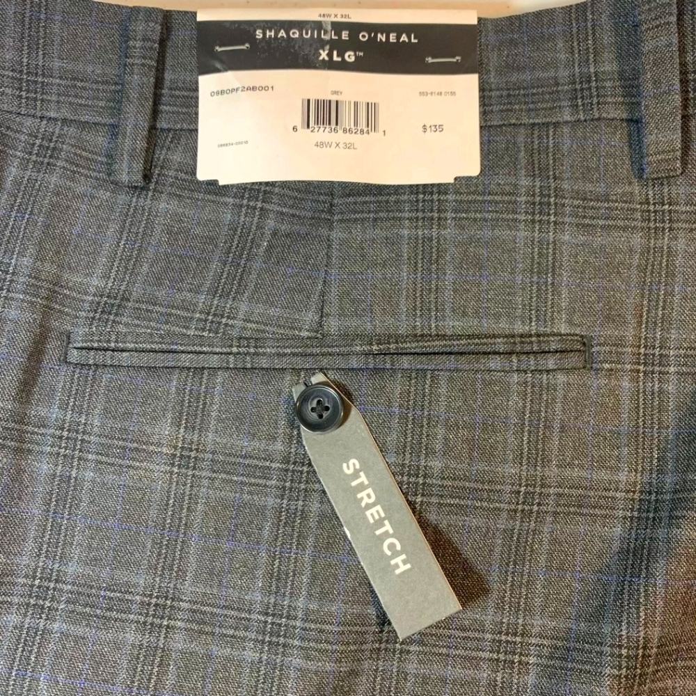 Shaquille O'Neal Big Tall XLG Grey Pants